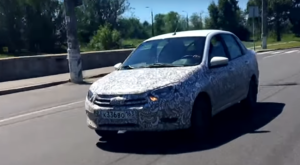 Новая Lada Granta FL заснята на дорогах Тольятти